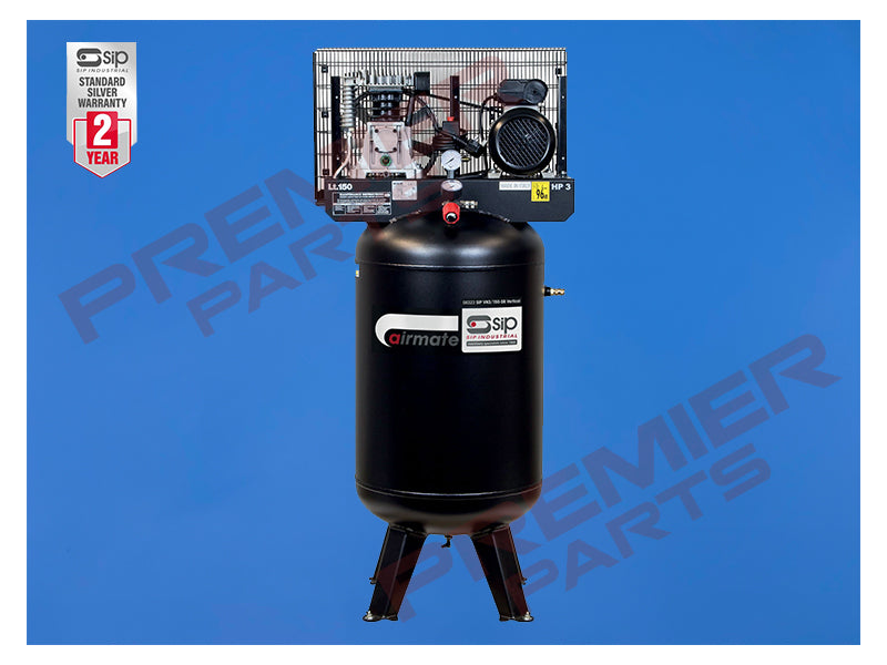 SIP VN3/150-SB Vertical Belt Drive Compressor 06323