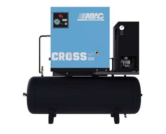 ABAC 4kW 200L Receiver Mounted with Dryer Variable Speed Screw Compressor CROSS 500E