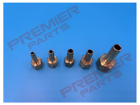 BRASS HOSE TAIL FEMALE THREAD