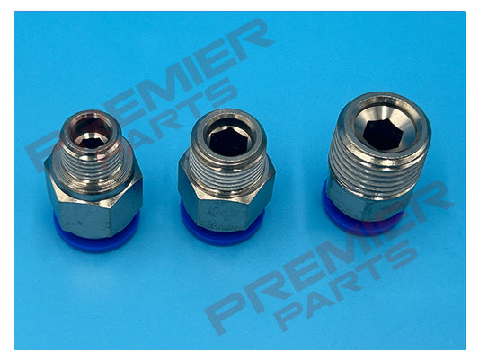 PUSH FIT STUDS FOR 12MM TUBE X BSPT MALE