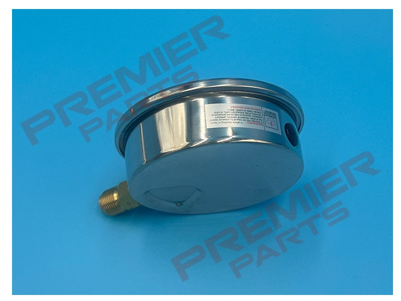 Heavy duty stainless steel glycerine filled pressure gauge 0-16 bar 100mm 3/8 bottom entry