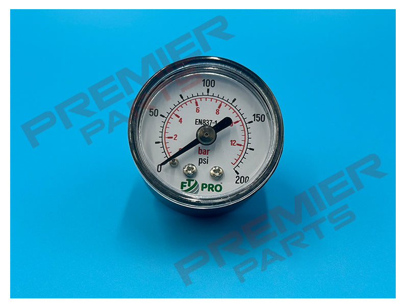 40MM PRESSURE GAUGE 0-12BAR 1/8 BACK ENTRY