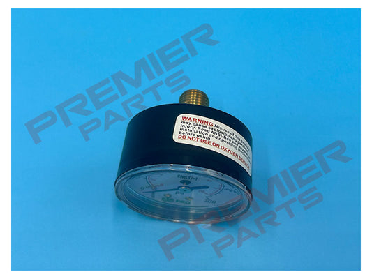 PRESSURE GAUGE 50MM 1/4 BACK 0-20BAR