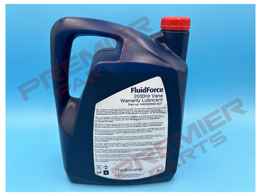 OEM Hydrovane Fluidforce 2000hr Vane Warranty Lubricant - 5L