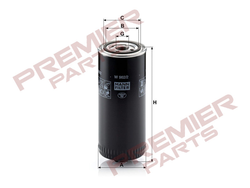 MANN OIL FILTER W962/2