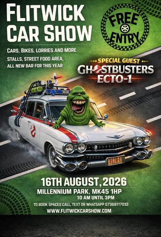Flitwick Car Show 16th August 2026
