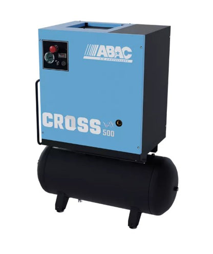 ABAC 4kW 100L Receiver Mounted Variable Speed Screw Compressor CROSS 500