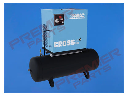 ABAC 4kW 200L Receiver Mounted Variable Speed Screw Compressor CROSS 500