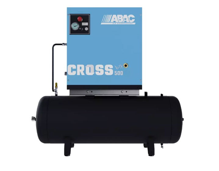 ABAC 4kW 200L Receiver Mounted Variable Speed Screw Compressor CROSS 500