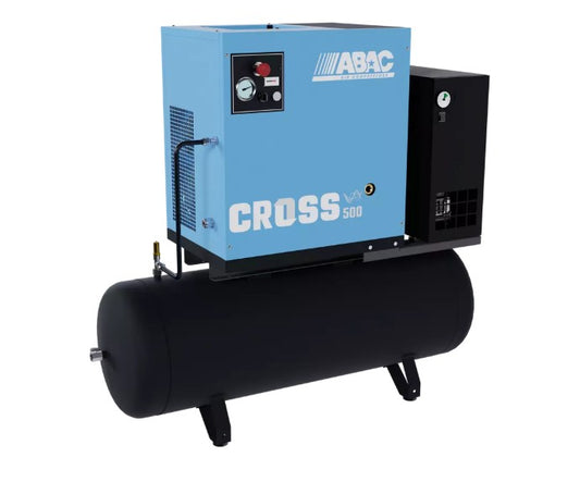 ABAC 4kW 200L Receiver Mounted with Dryer Variable Speed Screw Compressor CROSS 500E