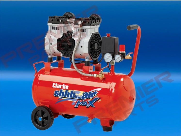 SHHH24/150 Shhh Air Max 7cfm 24 Litre 1.5HP Low Noise Oil Free Air Compressor (230V)