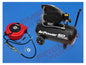 24LTR SEALEY AIR COMPRESSOR PACK WITH TYRE INFLATOR AND HOSE REEL