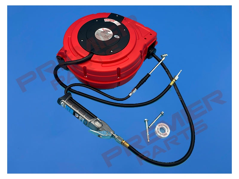 24LTR SEALEY AIR COMPRESSOR PACK WITH TYRE INFLATOR AND HOSE REEL