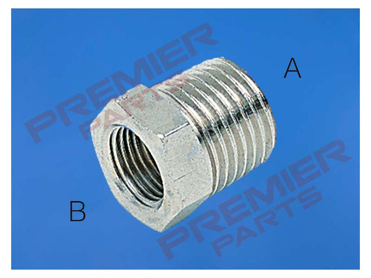 Nickel Plated Brass Reducing Bush BSPPF X BSPTM