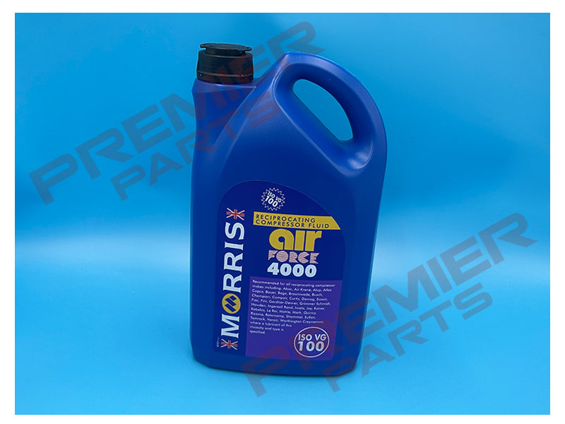 Morris Air Force 4000 ISO VG 100 Piston Reciprocating Compressor Oil 5Ltr AFR005