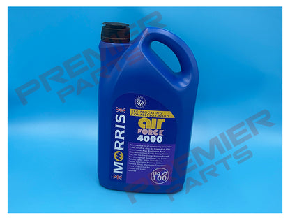 Morris Air Force 4000 ISO VG 100 Piston Reciprocating Compressor Oil 5Ltr AFR005