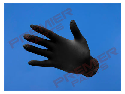 PORTWEST A925 - BLACK Powder Free Nitrile Disposable Glove (Pk100)