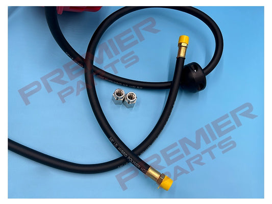 REDASHE C2753A WATER & COMPRESSED AIR HYBRID HOSE  REEL 15M X 1/2" + 3/8" ADAPTORS