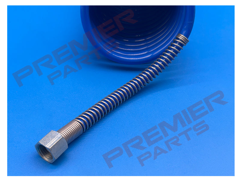 CH9F Coil Hose 9M With 1/4 Swivel Nuts (Cone Seats)