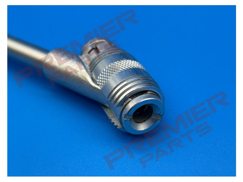 CO3B03 PCL Twin Clip-On Tyre Valve Connector, Female Thread Rp 1/4, Closed End (RED)