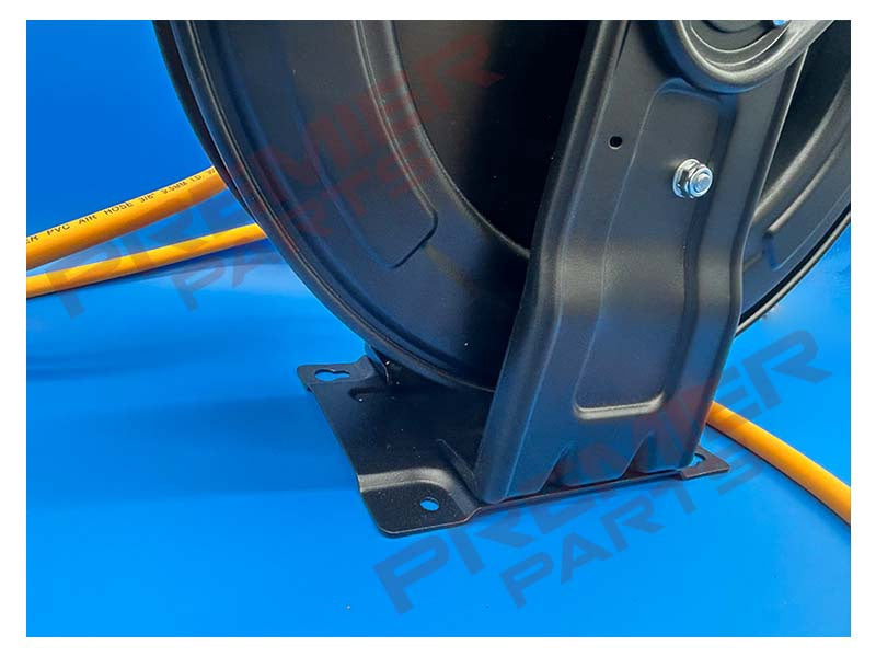 Steel Hose Reel c/w 20 mtrs of Yellow Ultraflex 3/8" ID Hose 1/4 Ends