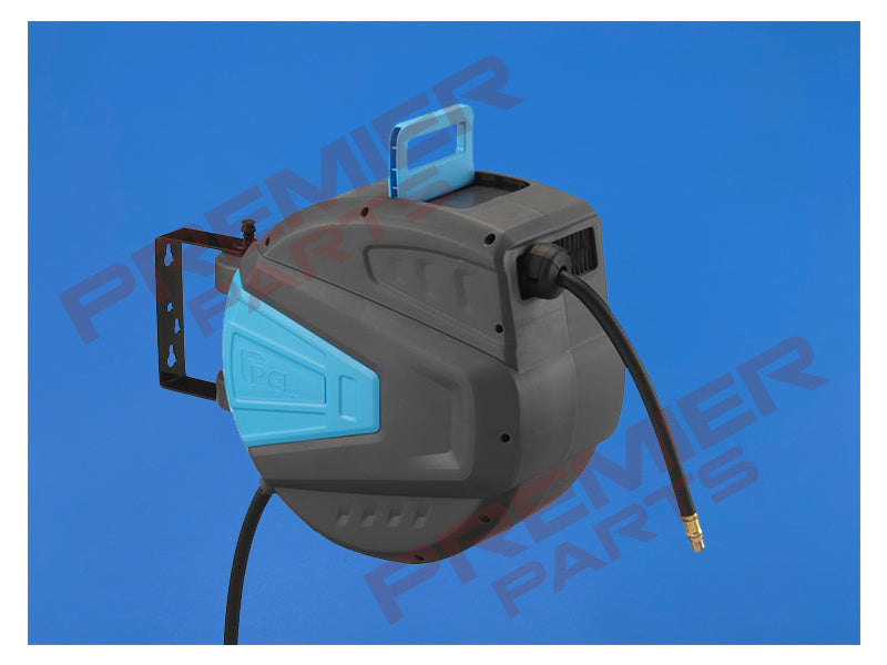 Workshop Pro Hose Reel, Air Hose, 15m of 10mm (3/8) i/d Hose 1/4 Male Connections