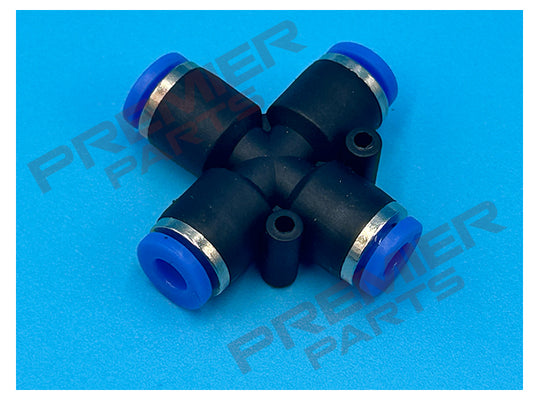 PUSH FIT CROSS FOR METRIC TUBE 4MM-12MM OD