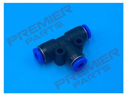 PUSH FIT EQUAL TEE FOR METRIC TUBE 4MM - 12MM OD Equal Tee