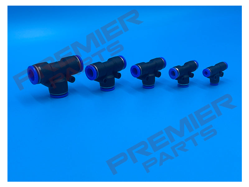PUSH FIT EQUAL TEE FOR METRIC TUBE 4MM - 12MM OD Equal Tee