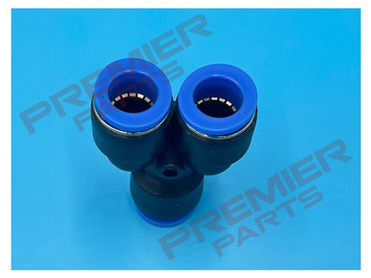 PUSH FIT EQUAL Y FOR METRIC TUBE 4MM - 12MM OD Equal Y