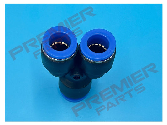 PUSH FIT EQUAL Y FOR METRIC TUBE 4MM - 12MM OD Equal Y