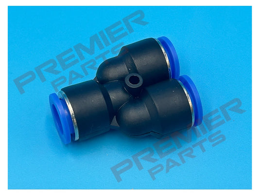 PUSH FIT EQUAL Y FOR METRIC TUBE 4MM - 12MM OD Equal Y