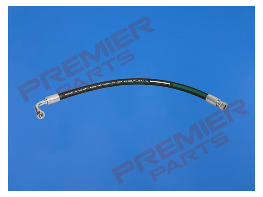1.1/2" BSP 1 x 90 1 x Straight Female x 56mm OD x 1.1/2" ID Hydraulic Hose Assembly