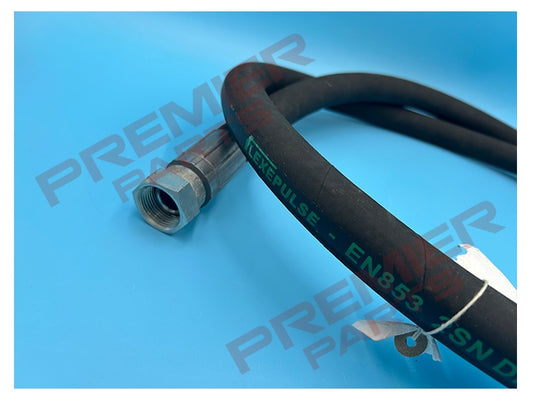 1/2" BSP Straight Female 2 Wire Hydraulic Hose Assembly
