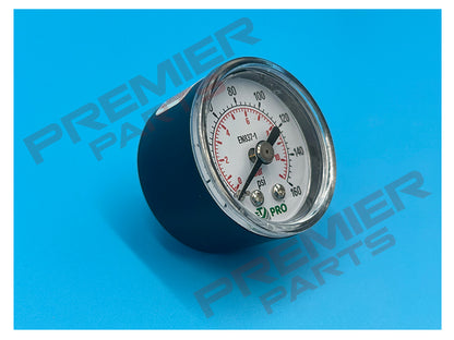 40MM PRESSURE GAUGE 0-10 BAR 1/8 BACK ENTRY