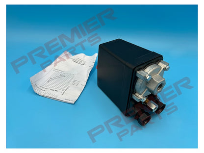 PRESSURE SWITCH 1 WAY 1/4 3 PHASE 20AMP 6MM UNLOADER PS1-1420A3PH