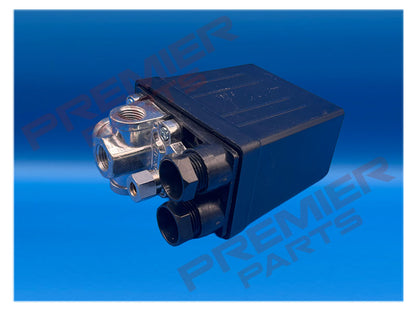 PRESSURE SWITCH 15AMP 240V 12BAR 175PSI MAX (4 X 1/4 PORTS)