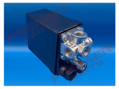 PRESSURE SWITCH 15AMP 240V 12BAR 175PSI MAX (4 X 1/4 PORTS)