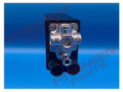 PRESSURE SWITCH 15AMP 240V 12BAR 175PSI MAX (4 X 1/4 PORTS)