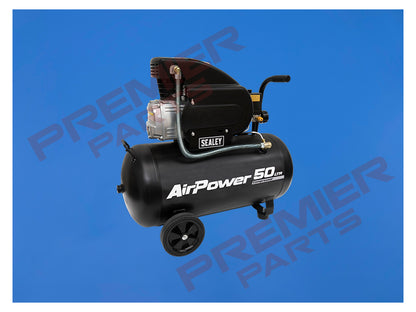 SEALEY Air Compressor 50L Direct Drive 2hp, 116psi (8bar) SAC5020A