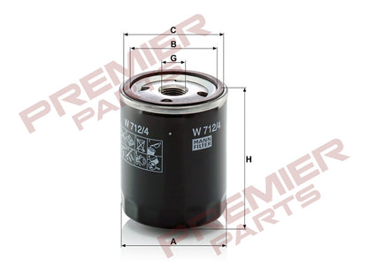 MANN OIL FILTER W712/4