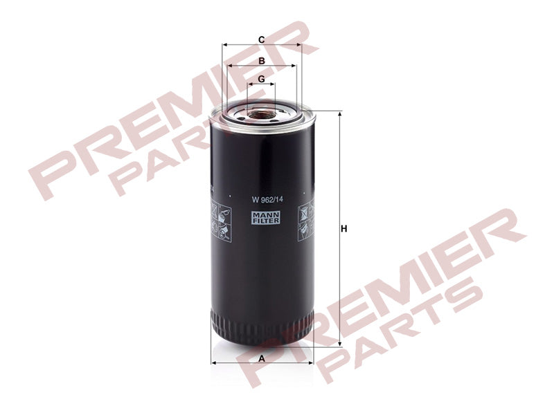 MANN OIL FILTER W962/14