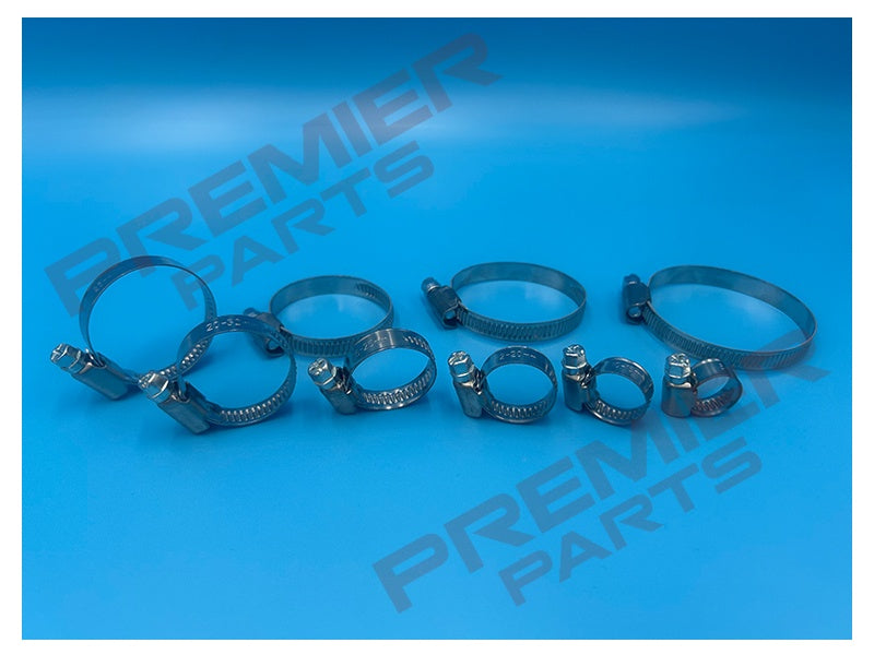 WORM DRIVE HOSE CLIPS 9MM WIDTH 8-60MM RANGES