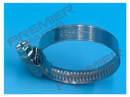 WORM DRIVE HOSE CLIPS 9MM WIDTH 8-60MM RANGES