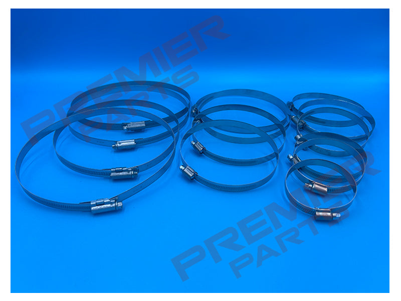 WORM DRIVE HOSE CLIPS 12MM WIDTH 150-240 MM RANGES