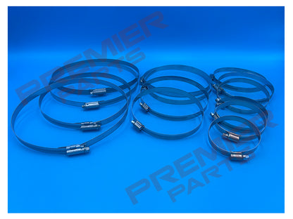 WORM DRIVE HOSE CLIPS 12MM WIDTH 150-240 MM RANGES