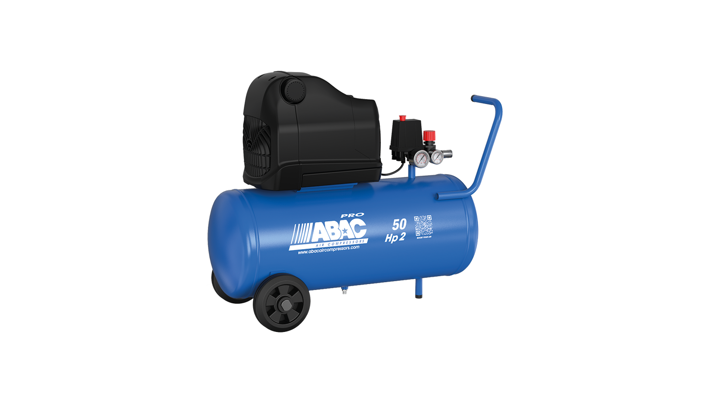 1129741057 ABAC Montecarlo OSS20P 2Hp Piston Compressor 50 LTR