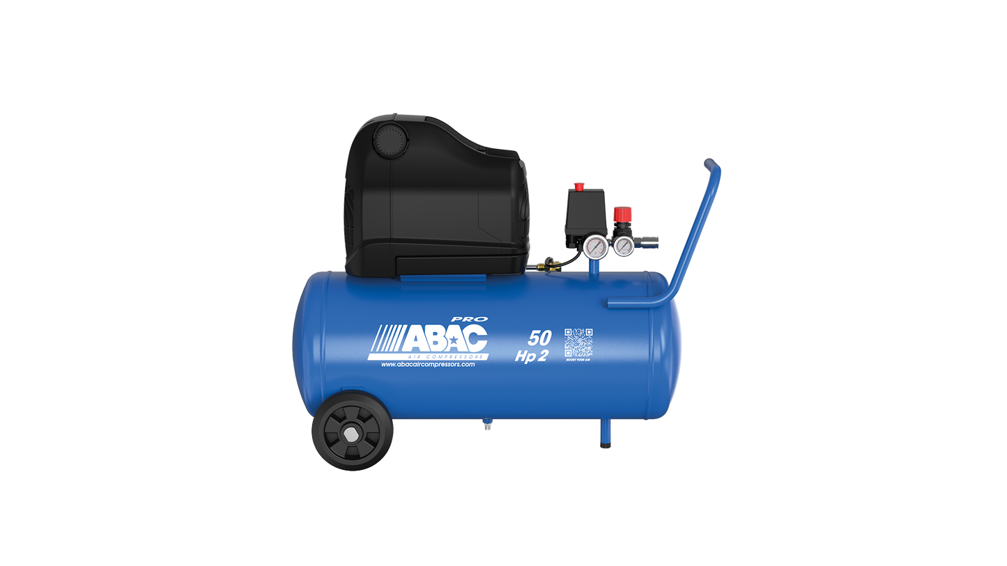 1129741057 ABAC Montecarlo OSS20P 2Hp Piston Compressor 50 LTR