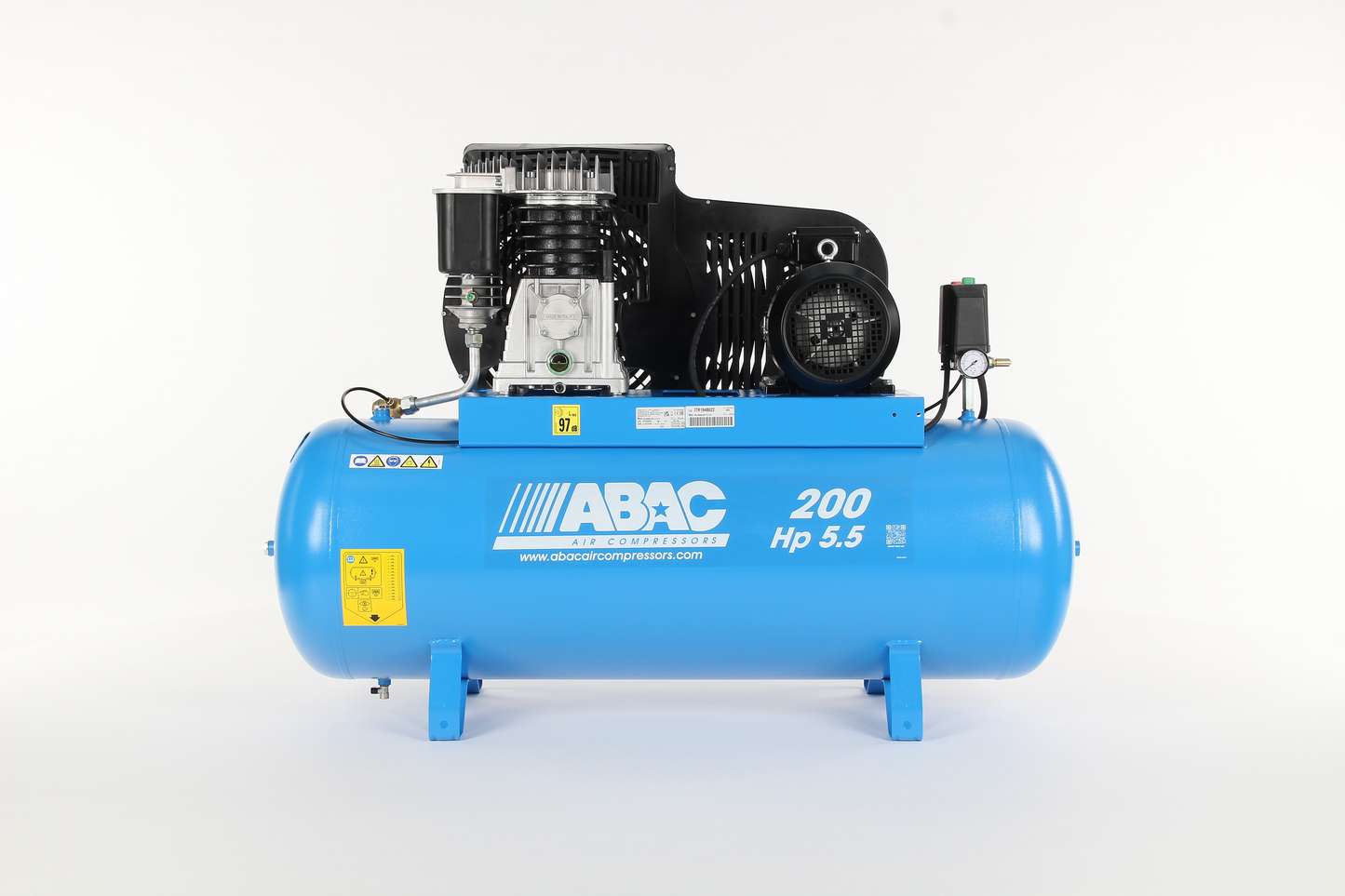 4116019759 ABAC Pro B5900B 2-stage Belt-driven Piston Compressor 5.5Hp